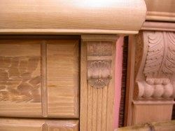 madeira de entalhe apliques de móveis